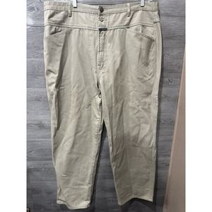 VTG Marithe Francois Girbaud Mens Designer Hip Hop Beige Tan Jeans 42x32 Y2K 42M